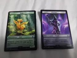 Bird (T0017) Wizard (T0015) Double-Sided Token Final Fantasy Regular MTG X 2 - Image 1