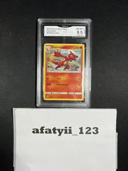 Graded Pokemon Card Charmeleon Sun & Moon #8/68 Hidden Fates 2019 GMA 8.5 NM - Image 1