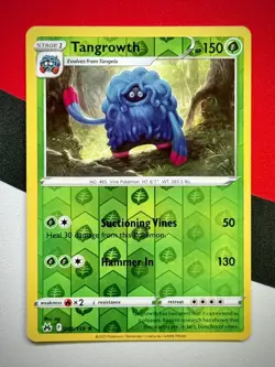 Tangrowth Reverse Holo Rare Crown Zenith 005/159 Pokemon PACK FRESH - Image 1