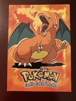 Charizard #06 E6 of 12 Topps 1999 Black Logo Vintage Pokemon Trading Cards - Image 1