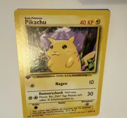 PIKACHU 1999 Pokemon TCG 1st Edition Germany #58/102 YELLOW CHEEKS - Image 4