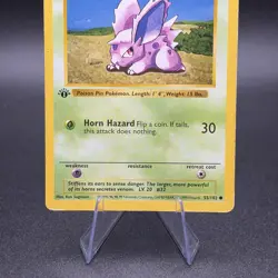 Pokemon Nidoran M 055/102 First Edition Base Set (Shadowless) Regular - Image 3