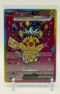Pokemon Pikachu ex SIR 277/217 Ascended Heroes English M - Very Nice Borders - Image 1