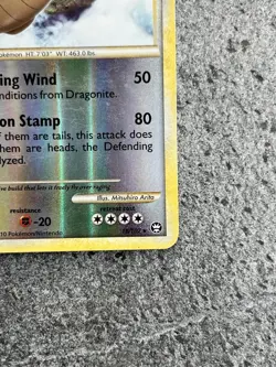 2010 Pokemon TCG HGSS Triumphant Dragonite Reverse Holo 18/102 LP/MP - Image 5