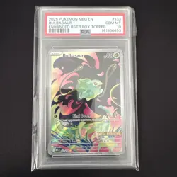 2025 Pokemon Mega Evolution Bulbasaur Stamped PSA 10 #133/132 - Image 1