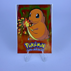 Topps Pokemon Evolution Charmander E4 of 12 Blue Logo Holo - Image 1