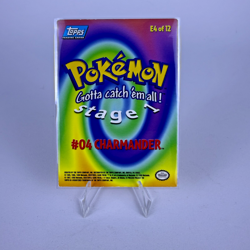 Topps Pokemon Evolution Charmander E4 of 12 Blue Logo Holo - Image 2