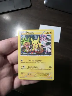 Pokemon TCG Pikachu XY95 Promo Sylveon Chespin 22 - Image 1