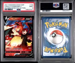 2021 POKEMON SWSH PROMO CELEBRATIONS COLLECTION LANCE'S CHARIZARD V PSA 9 - Image 1