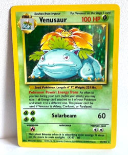 Pokemon TCG Venusaur Base Set 15/102 Rare Holo 1999-2000 - Image 1