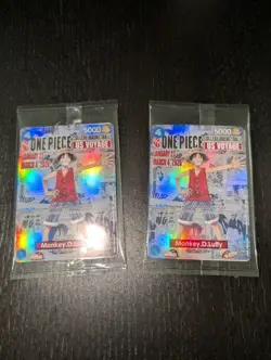 1x Monkey D Luffy (College Basketball US Voyage) One Piece Promotion Card Sealed - Image 2