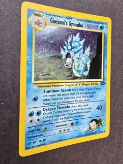 Pokemon TCG Gym Challenge Giovanni's Gyarados Holo. Rare 5/132 NM - Image 2