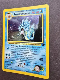 Pokemon TCG Gym Challenge Giovanni's Gyarados Holo. Rare 5/132 NM - Image 3