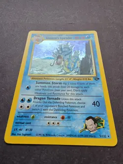 Pokemon TCG Gym Challenge Giovanni's Gyarados Holo. Rare 5/132 NM - Image 4