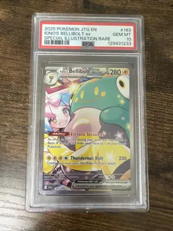 2025 POKEMON JTG EN-JOURNEY TOGETHER #183 IONO'S BELLIBOLT EX PSA 10 - Image 1