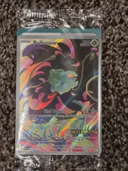 Bulbasaur 133/132 Mega Evolutions Stamped Box Topper Pokemon Promo mint SEALED - Image 1