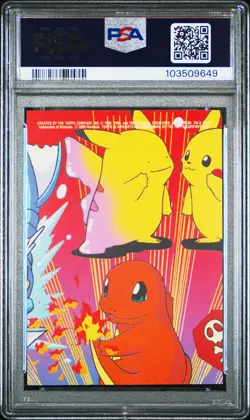 PSA 8 Jigglypuff 6 2000 Topps TV Animation Series 2 Stick-Ons Pokemon Card - Image 2