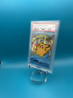 2000 Topps Pokemon Pikachu PSA 9 MINT Surfing Sticker Animation Series 2 low pop - Image 2