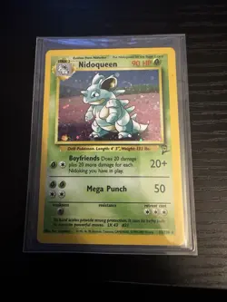 Pokemon TCG Nidoqueen Base Set 2 Holo Unlimited Rare Card LP - Image 1