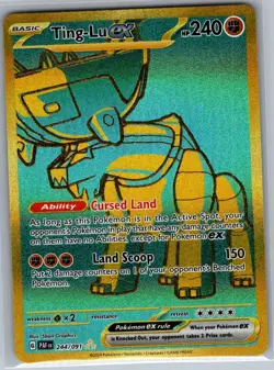 Ting-Lu ex 244/091 SV: Paldean Fates - Pokemon Card - NM - Image 1