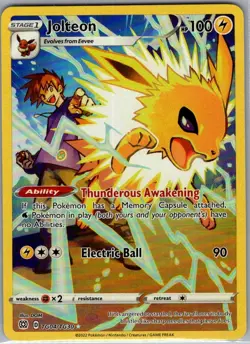 Jolteon TG04/TG30 SWSH09: Brilliant Stars Trainer Gallery - Pokemon Card - NM - Image 1