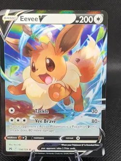Eevee V 108/159 Crown Zenith NM Ultra Rare Pokemon Card - Image 1