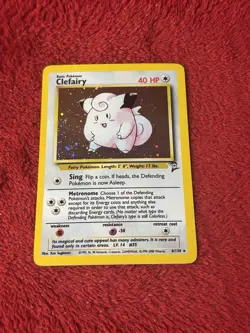 Clefairy 006/130 Base Set 2 Holo Wotc Pokemon Card Played - Image 1