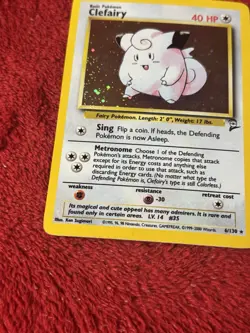 Clefairy 006/130 Base Set 2 Holo Wotc Pokemon Card Played - Image 4