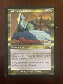 Vile Consumption Invasion Regular MTG Rare Card #285 LP - Image 1