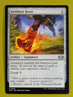 Swiftfoot Boots x1 Tarkir: Dragonstorm Commander 1x Magic the Gathering MTG - Image 1