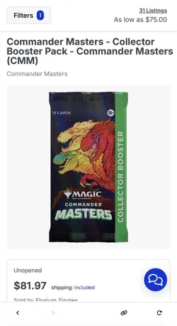 2023 New Sealed Magic MTG Commander Masters (CMM) Collector Booster Pack ENG - Image 5