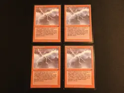 4x Chain Lightning [Legends] Mtg Magic Free Tracking! - Image 1