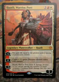 Huatli, Warrior Poet - MTG - Ixalan Mythic Planeswalker - Image 1