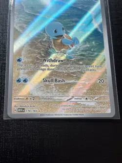 Pokemon Squirtle Illustration Rare Full Art Holo 170/165 Scarlet & Violet 151 - Image 2
