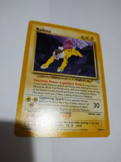 Mint Pokemon TCG Raikou 22/64 Neo Revelation Unlimited Rare Card Investment - Image 2