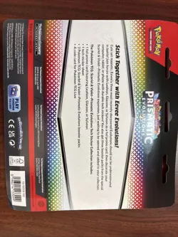 Pokemon Prismatic Evolutions Tech Sticker pack Sealed - Image 2