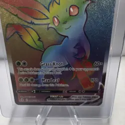 Pokemon TCG Leafeon VMAX 204/203 Evolving Skies Secret Rare Holo 310 HP - Image 5