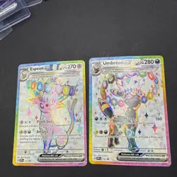 Pokemon TCG - Umbreon ex 176 & Espeon ex 175 Prismatic Evolutions Ultra Rare NM - Image 1