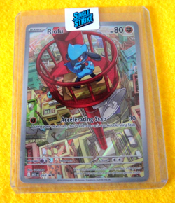 (SINGLE STRIKE) 2025 Pokemon TCG Riolu 10 MEP EN Black Star Promo Card Near Mint - Image 1