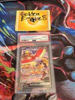 POKEMON DRI EN-DESTINED RIVALS #230 ETHAN'S HO-OH EX & Ethan’s Adventure PSA 10 - Image 3
