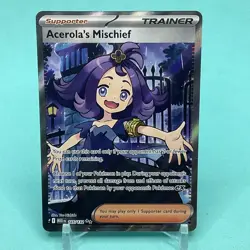 NM-Mint Acerola's Mischief - 165/132 - Ultra Rare Pokemon Mega Evolution - Base - Image 1