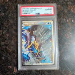 PSA 10 PALKIA AND DIALGA LEGEND 101 & 102 2010 POKEMON TRIUMPHANT HOLO - Image 5