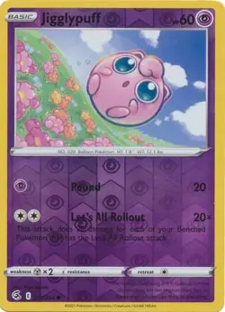 JIGGLYPUFF 110/264 FUSION STRIKE POKEMON (REVERSE HOLO, NM) - Image 1