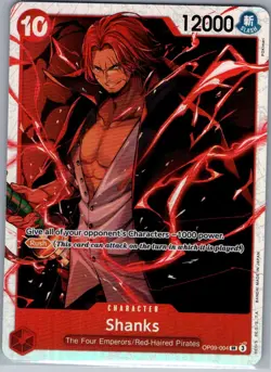 Shanks OP09-004 SR English Emperors in the New World - One Piece Card - NM - Image 1