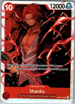 Shanks OP09-004 SR English Emperors in the New World - One Piece Card - NM - Image 1