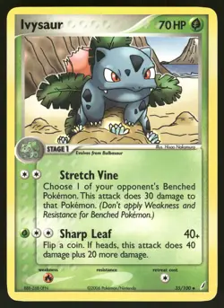 Ivysaur 35/100 ex Crystal Guardians Pokemon - Image 1
