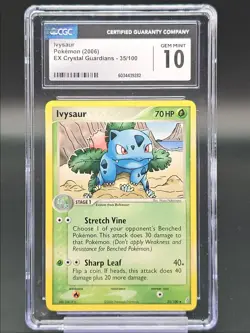IVYSAUR 2006 POKEMON EX CRYSTAL GUARDIANS UNCOMMON 35/100 CGC 10 - Image 1