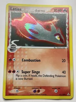 Latias 21/110 - Pokemon Card Ex Holon Phantoms Holo Rare 21/110 Delta Species MP - Image 1