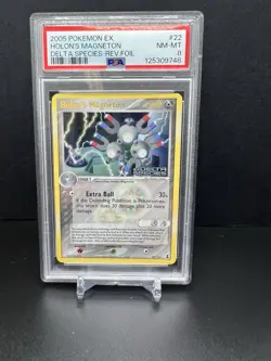 PSA 8 NM-MT Holon's Magneton 22/113 Reverse Foil 2005 Pokemon EX Delta Species - Image 1