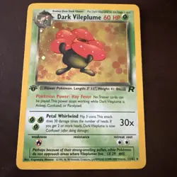 Pokemon TCG Dark Vileplume 1st Edition Holo Rare Card 13/82 - LP - Image 2